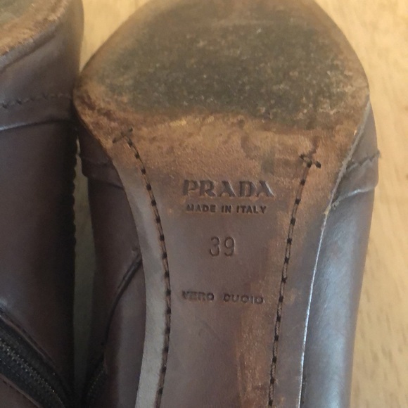 Prada leather bootie sz 39 - Picture 5 of 9